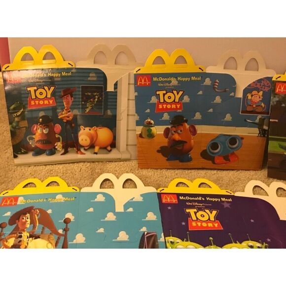 Disney's Toy Story UK McDonalds Set of 5 Happy Meal Boxes Unused, Mint - Picture 5 of 10